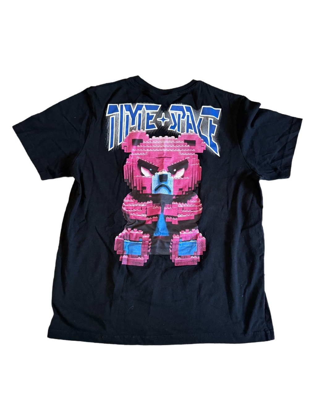 Time+Space Graphic Tee with Pink Bear